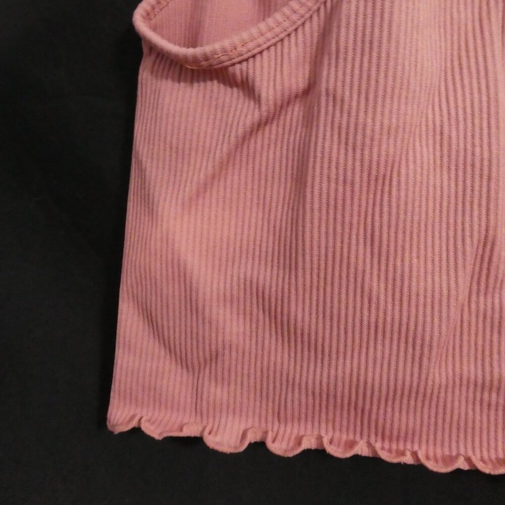 FOREVER 21 | small | Pink Ribbed Racerback Crop Top - Picture 12 of 14